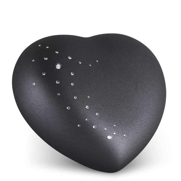 Keramikurne Crystal Herz, Kristallsteine