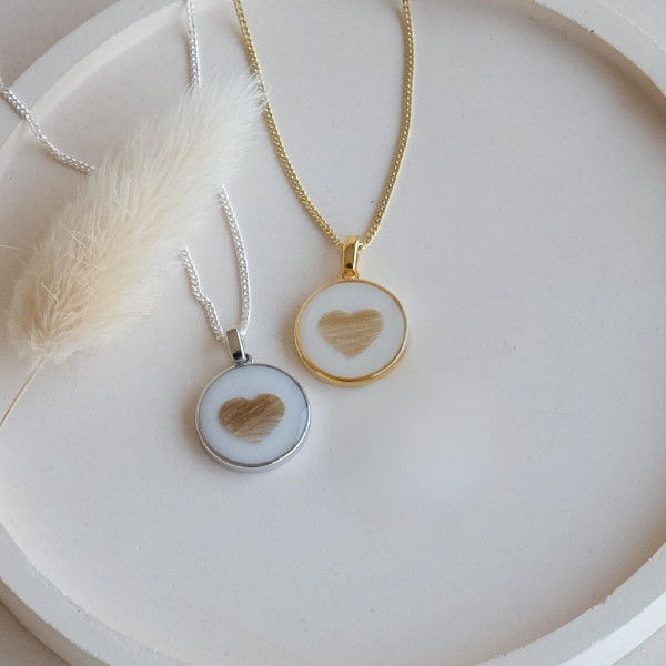 Fellkette Origin Heart, 925er Silber