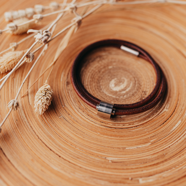 Aschearmband Barrel, Leder