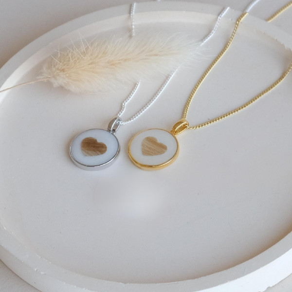 Fellkette Origin Heart, 925er Silber