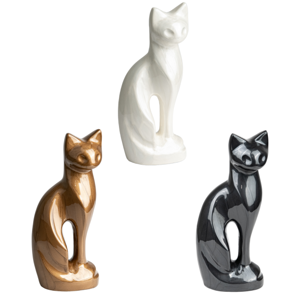 Metallurne Katze, perlmuttfarben