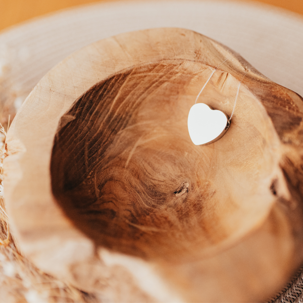 Ascheanhänger Herz neutral