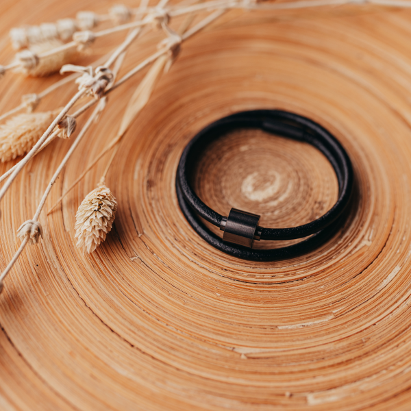 Aschearmband Barrel, Leder