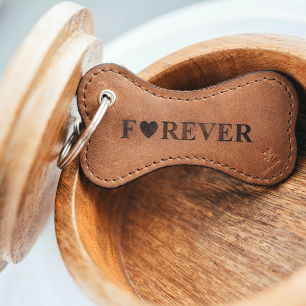 Leder Schlüsselanhänger Knochen