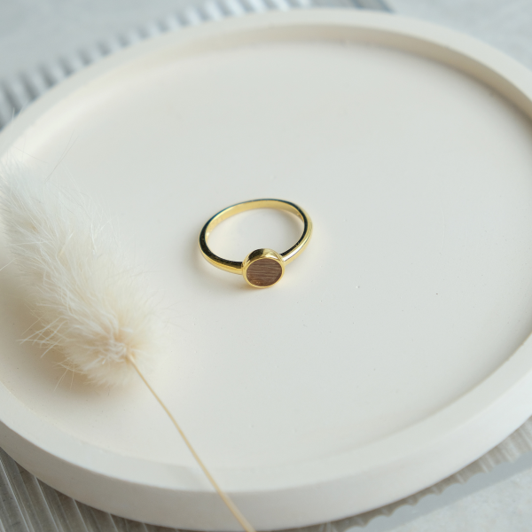 Fell-/Haarring Stand, Echtgold (585)