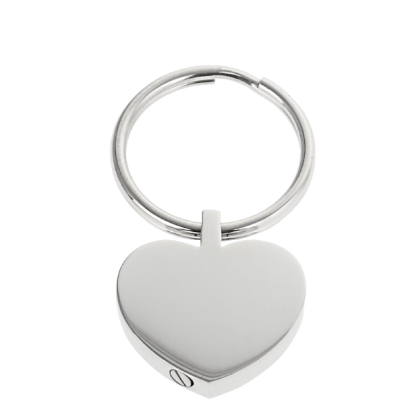 Edelstahl Ascheschmuck, Schlüsselanhänger Herz