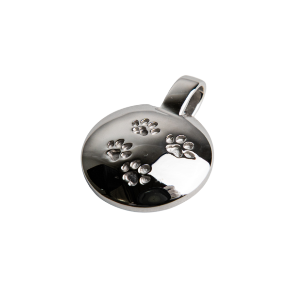 Ascheanhänger Kreis mit Pfotenspur