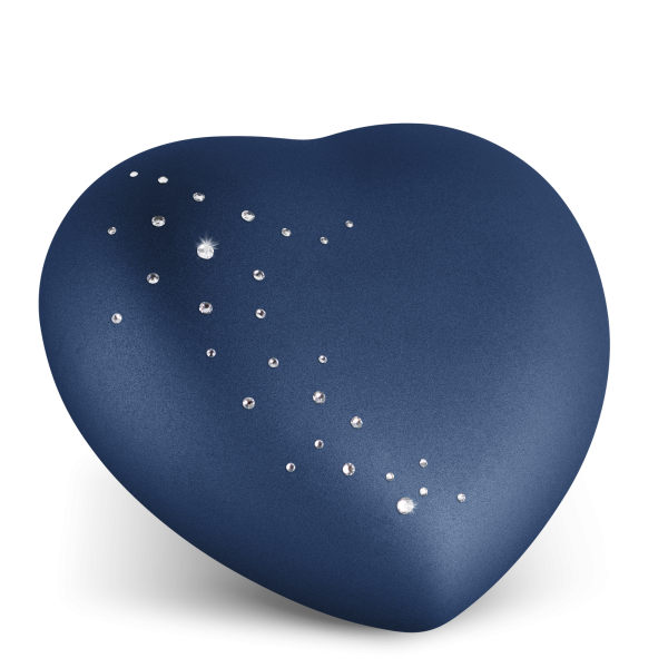 Keramikurne Crystal Herz, Kristallsteine