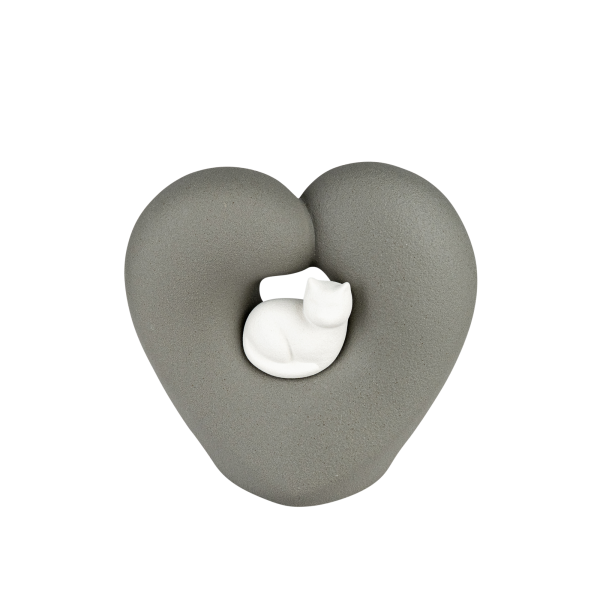 Porzellanurne Cat Love