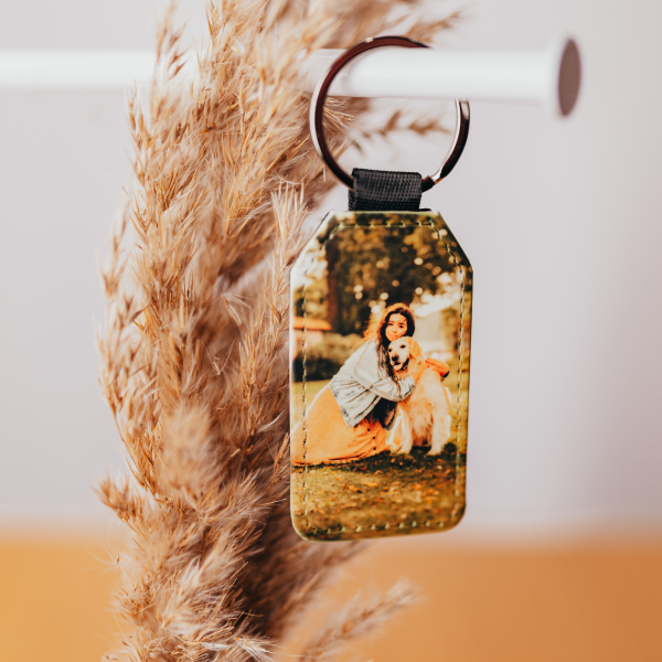 Schlüsselanhänger aus Kunstleder