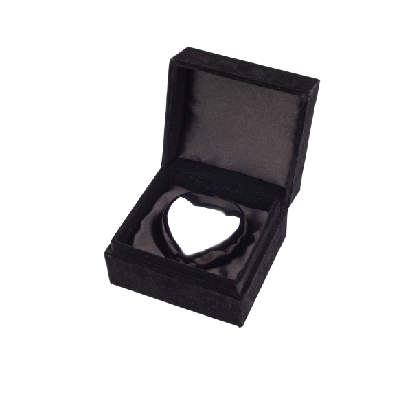 Messingurne Herz, silber glänzend