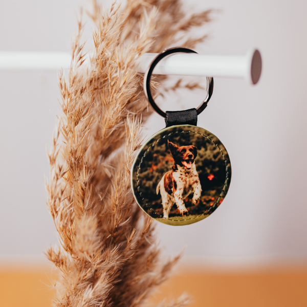 Schlüsselanhänger aus Kunstleder