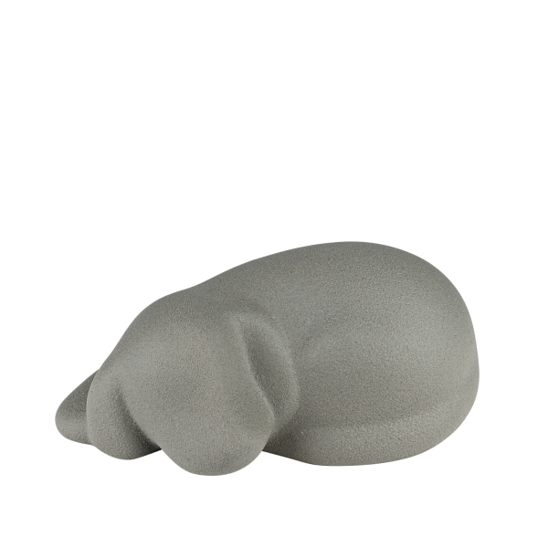 Porzellanurne schlafender Hund