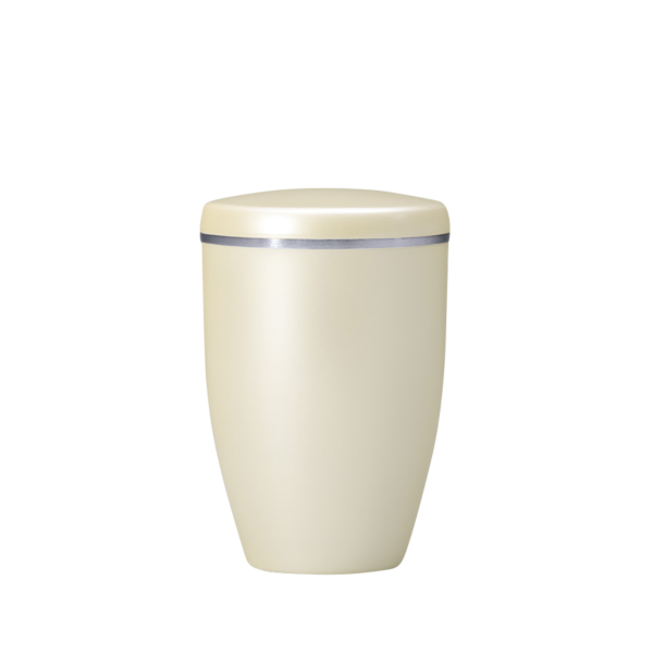 Kupferurne mit Silberband