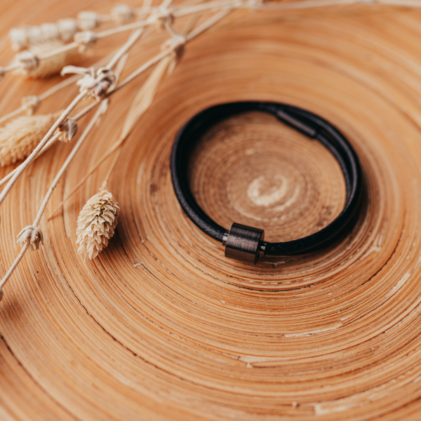 Aschearmband Barrel, Leder