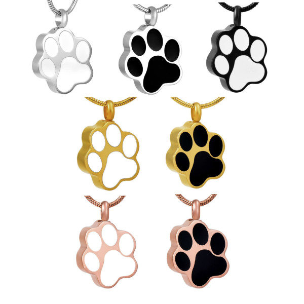 Ascheanhänger Pfote hochglänzend