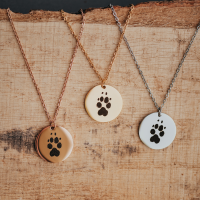 Pfotenabdruckkette inkl. Pfotenabdruck Pfotenabdruckkette inkl. Pfotenabdruck