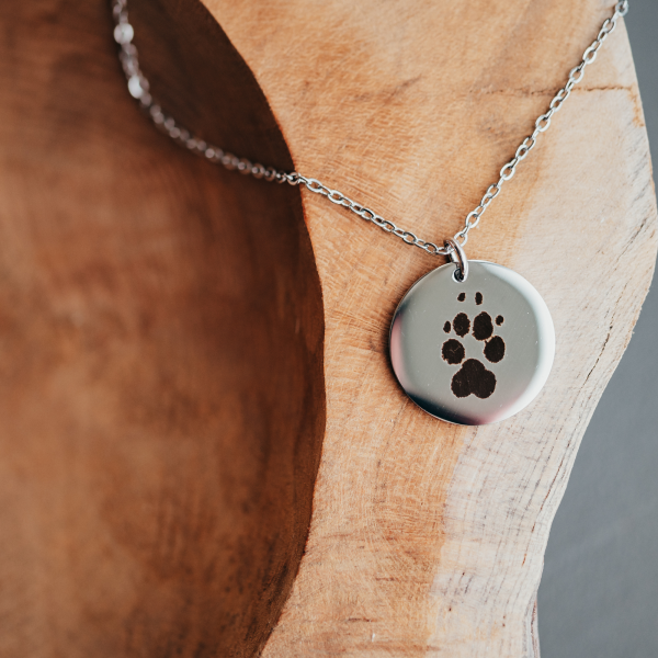 Pfotenabdruckkette inkl. Pfotenabdruck
