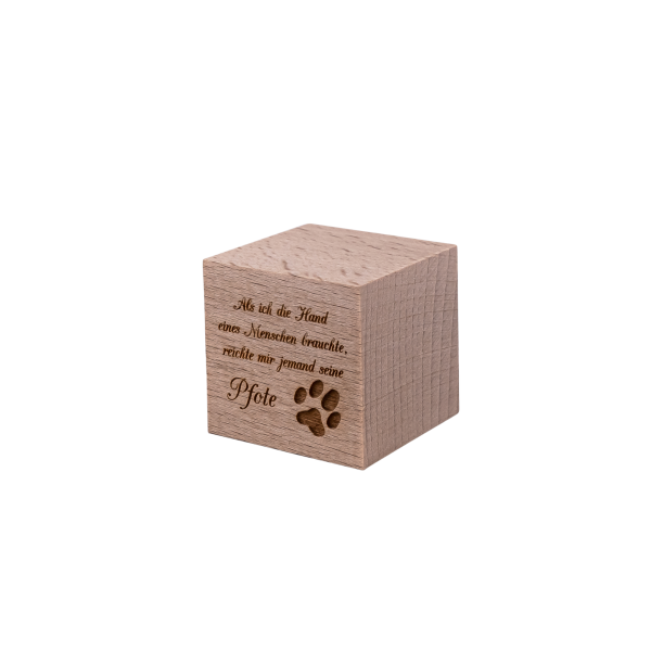 Gedenkwürfel Spruch