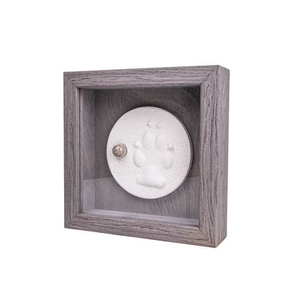 Pfotenabdruck im Bilderrahmen mit Asche – Individuelle Erinnerungsstücke von besonderen Menschen