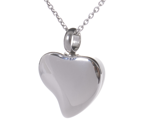 Ascheanhänger Herz geschwungen