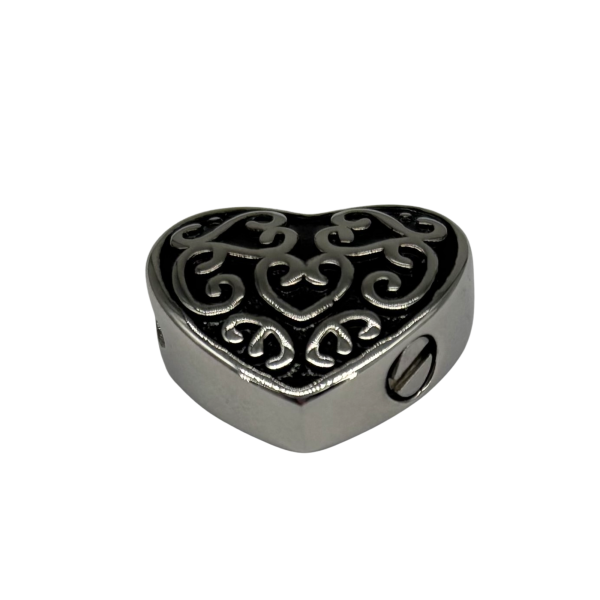 Ascheanhänger Herz mit Muster