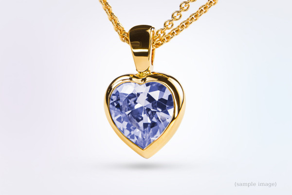 Herzanhänger inkl. Edelstein The Heart