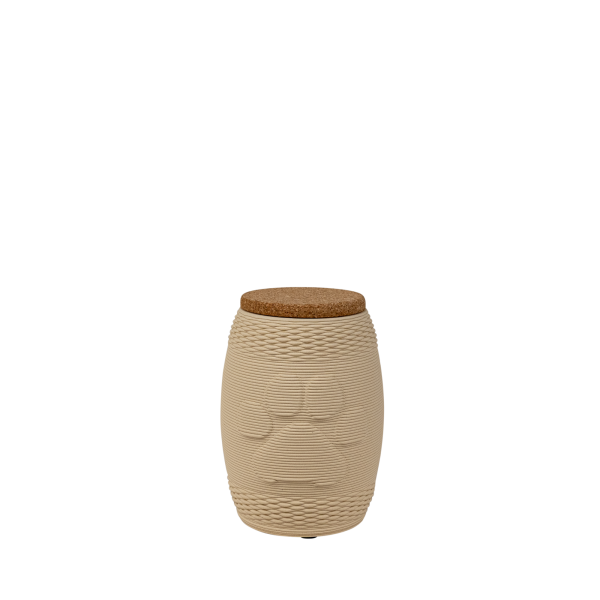 3D-Keramikurne Drum mit Pfote