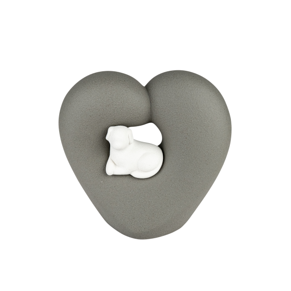 Porzellanurne Dog Love