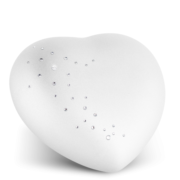 Keramikurne Crystal Herz, Kristallsteine