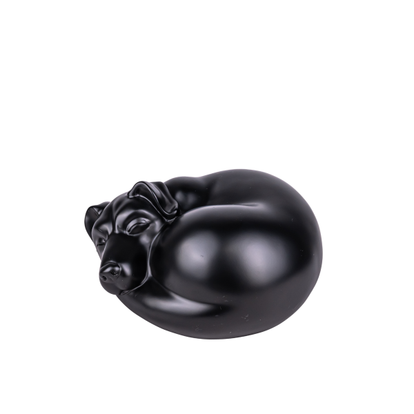 Kunstharzurne schlafender Hund