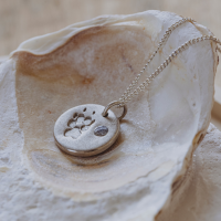 Aschekette Memory Silver inkl. Pfotenabdruck Aschekette Memory Silver inkl. Pfotenabdruck