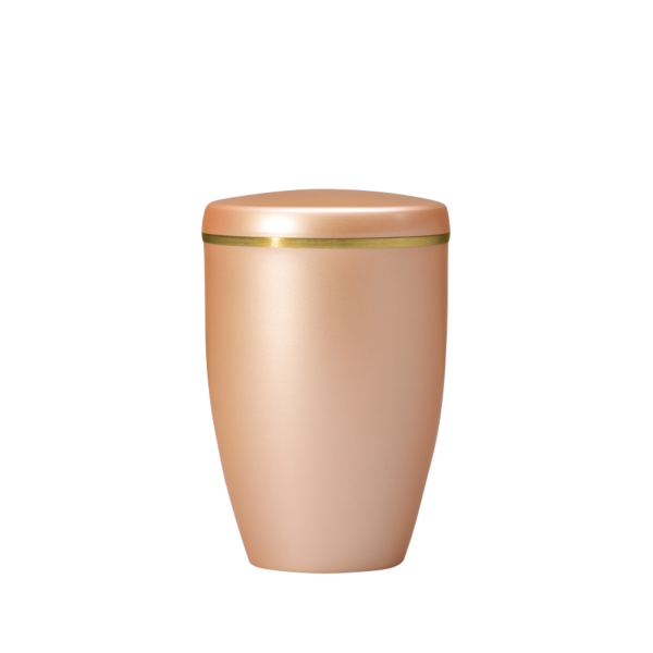 Kupferurne mit Goldband