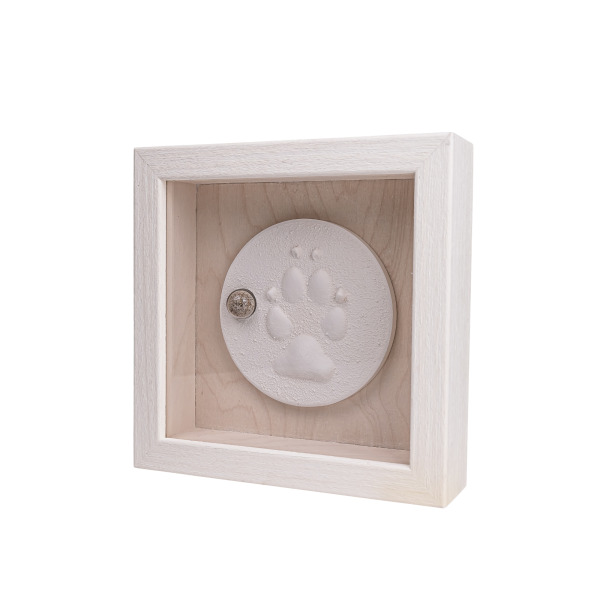 Pfotenabdruck im Bilderrahmen mit Asche – Individuelle Erinnerungsstücke von besonderen Menschen