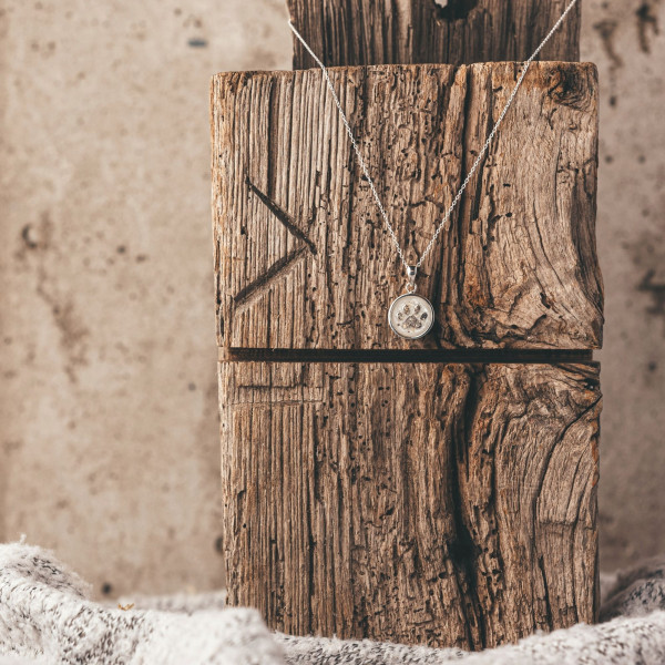 Aschekette PAW DREAM, silber